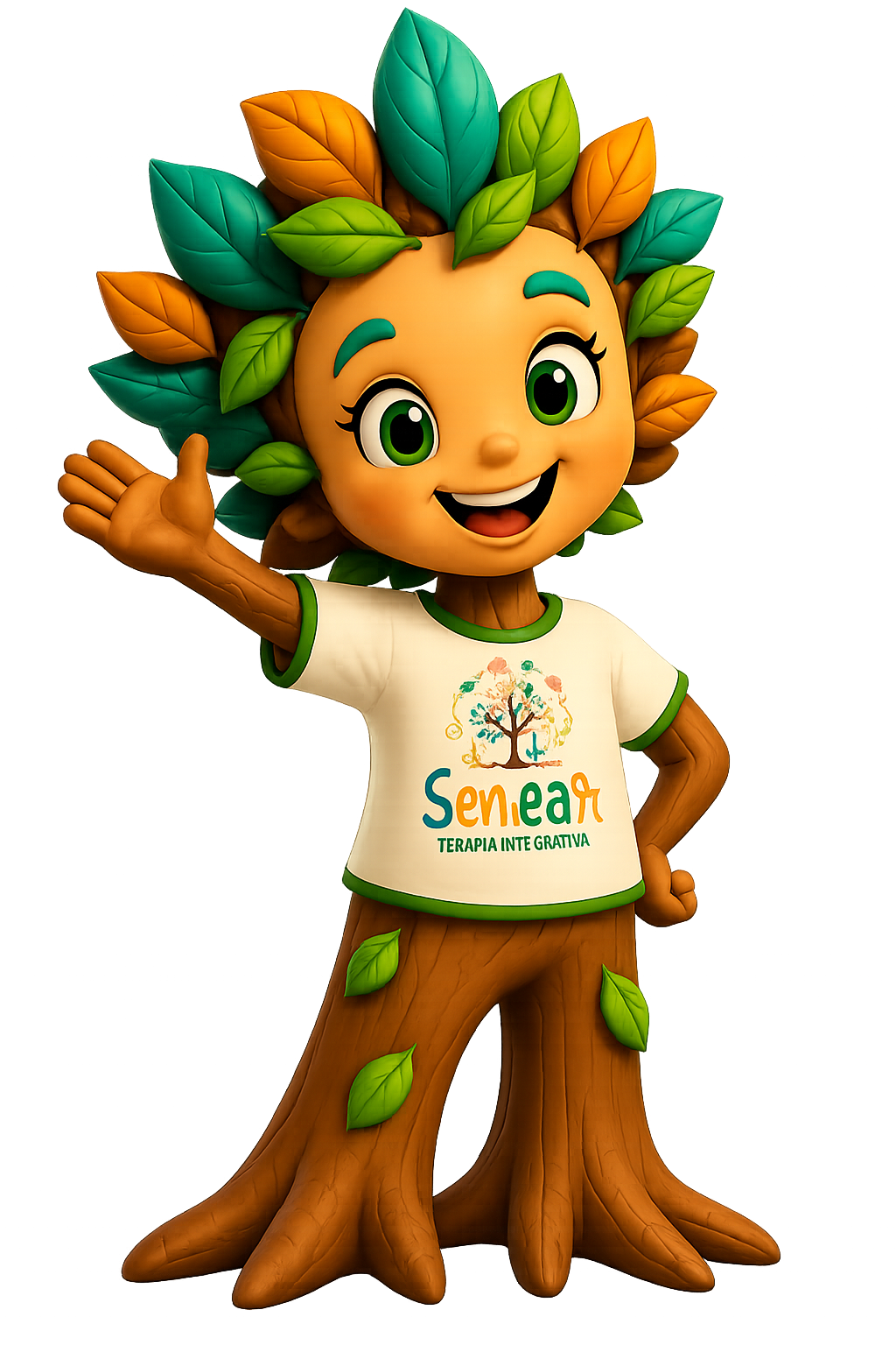 Mascote Semear - árvore sorridente